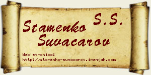 Stamenko Suvačarov vizit kartica
